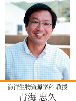 海洋生物資源学科 教授 青海忠久